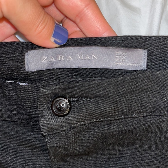 ZARA Men’s size 32 Black Straight Long Trouser Pant - Picture 4 of 9